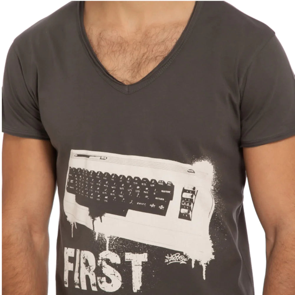 Men's Cotton V-Neck Tee for All-Day Comfort