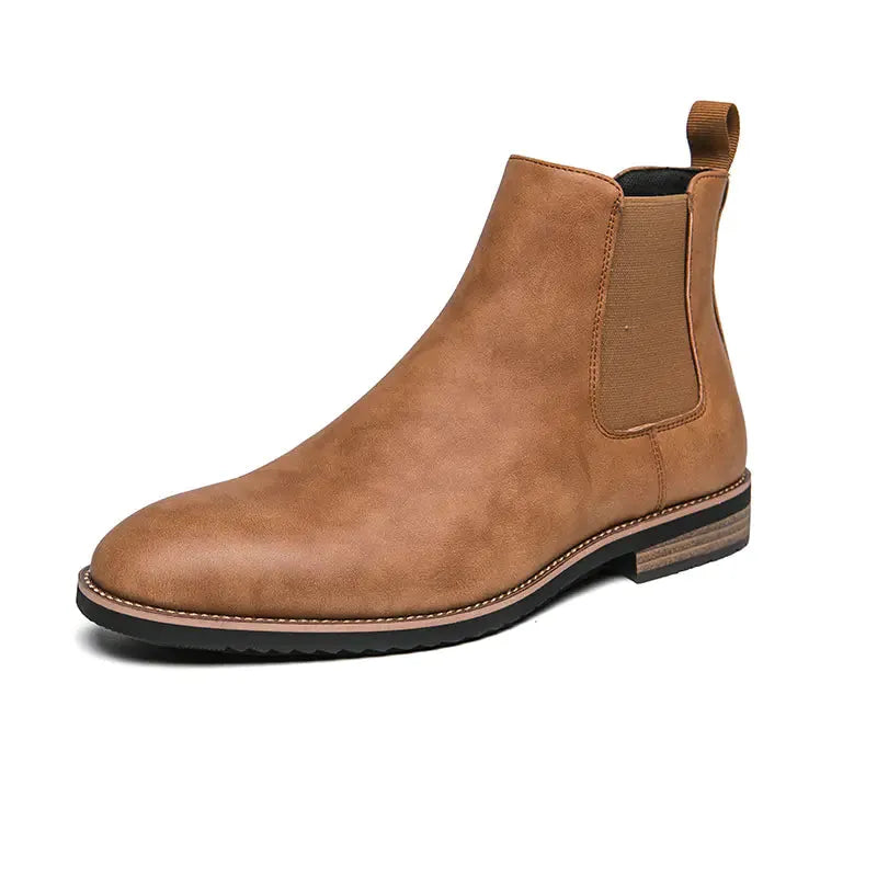 Gentleman’s Choice Plus Size Leather High-Tops for Modern Style