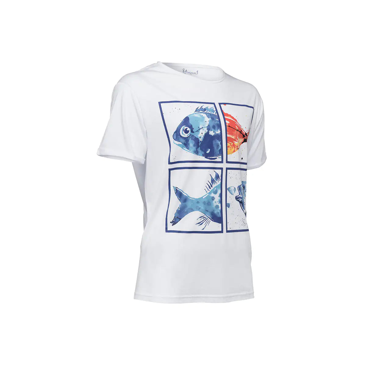 Aquatic Bliss Crew Neck T-Shirt for Stylish Comfort