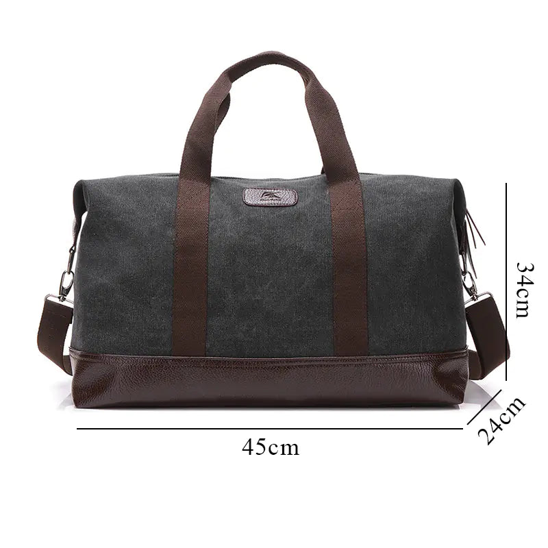 Adventurous Retro Canvas Explorer Bag with Ample Space