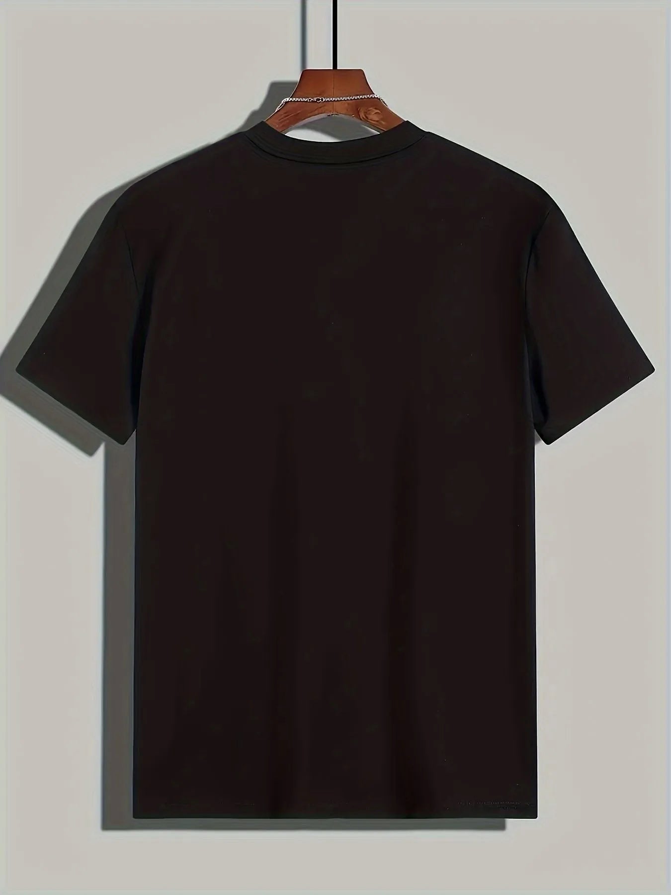 Men's Adventure Pattern Novelty T-shirt - Casual Round Neck Polyester Fiber Blended Short Sleeve T-shirt - Pylnam