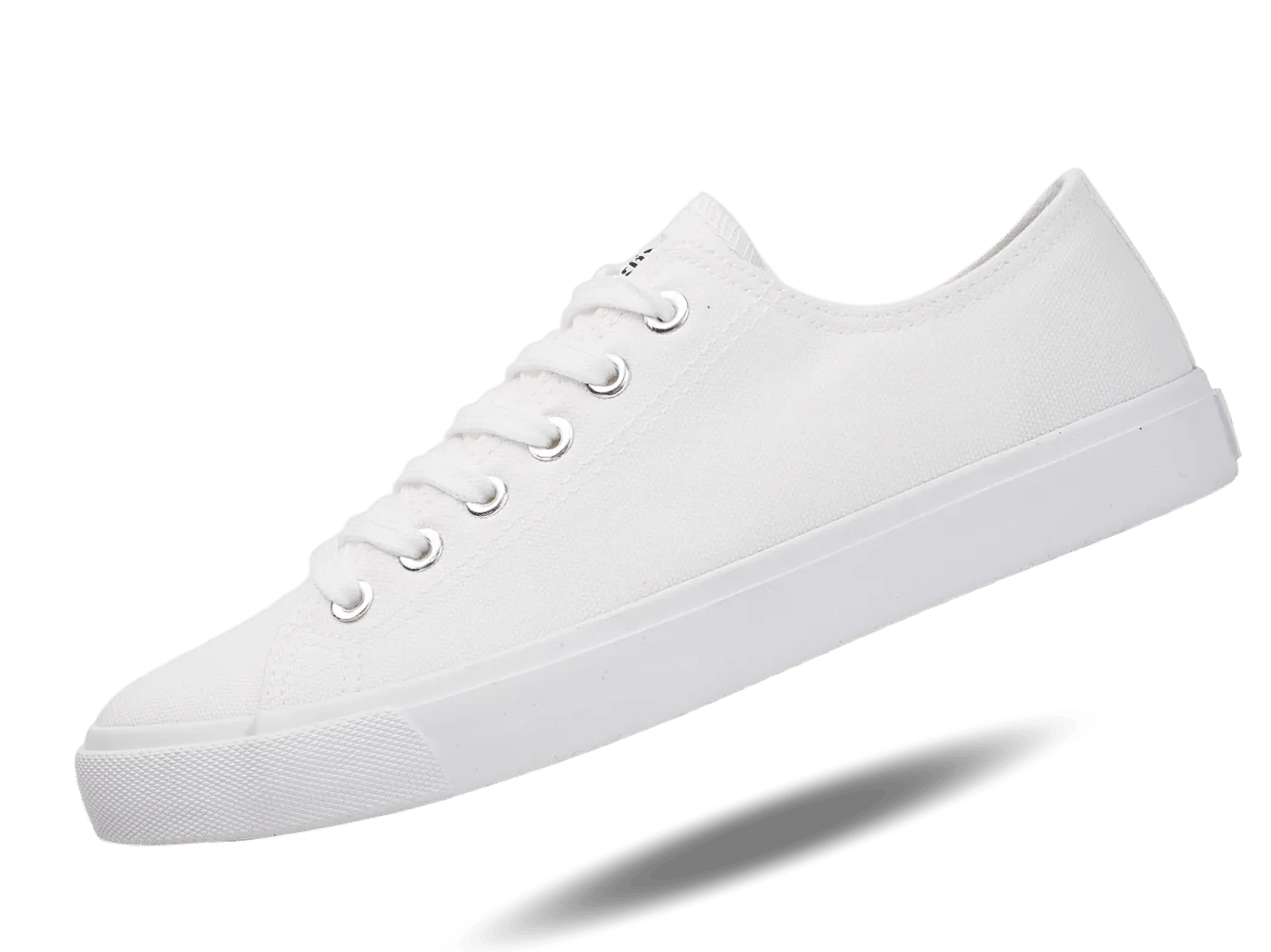 Retro Minimal All White Skateboard Sneaker Canvas Shoes men - Pylnam