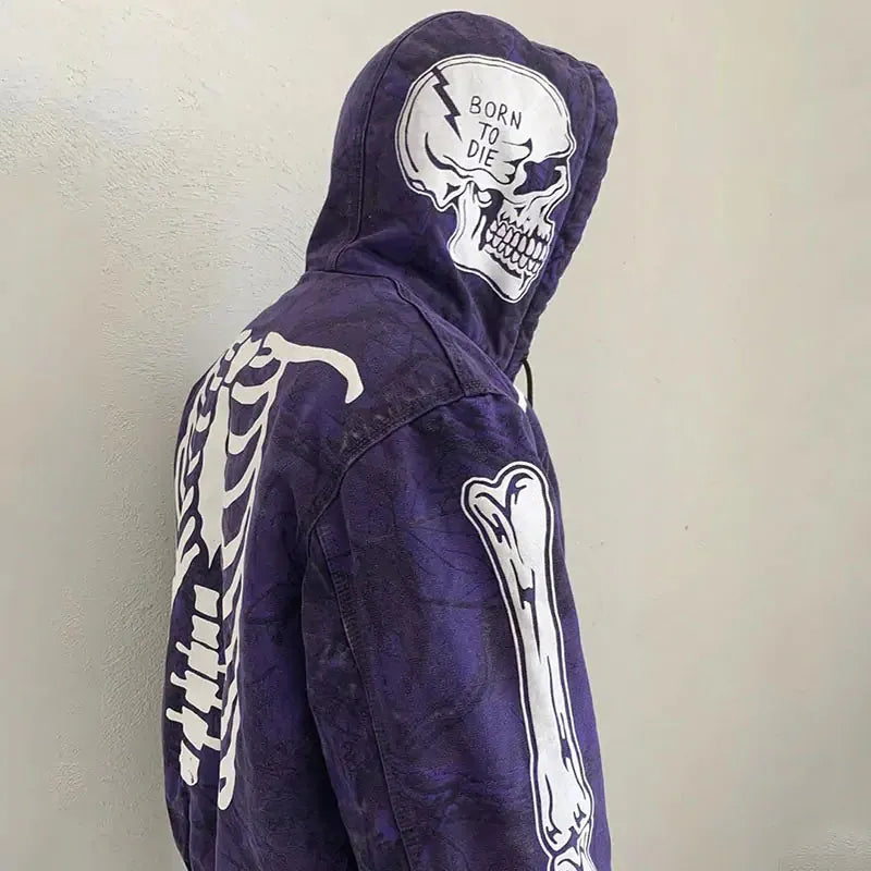 Bold Skull Art Men's Hoodie for Unique Style Expression
