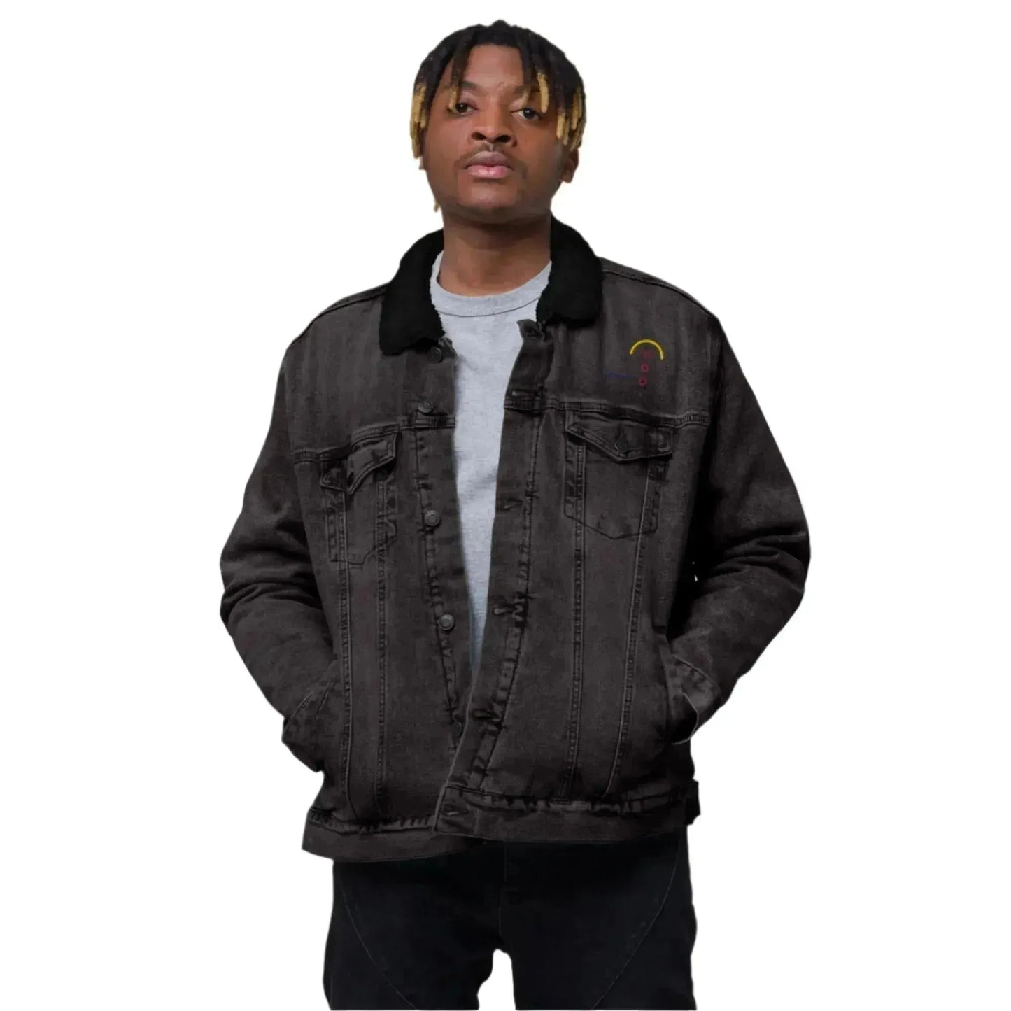 Men's Denim Sherpa Retro Jacket - Pylnam