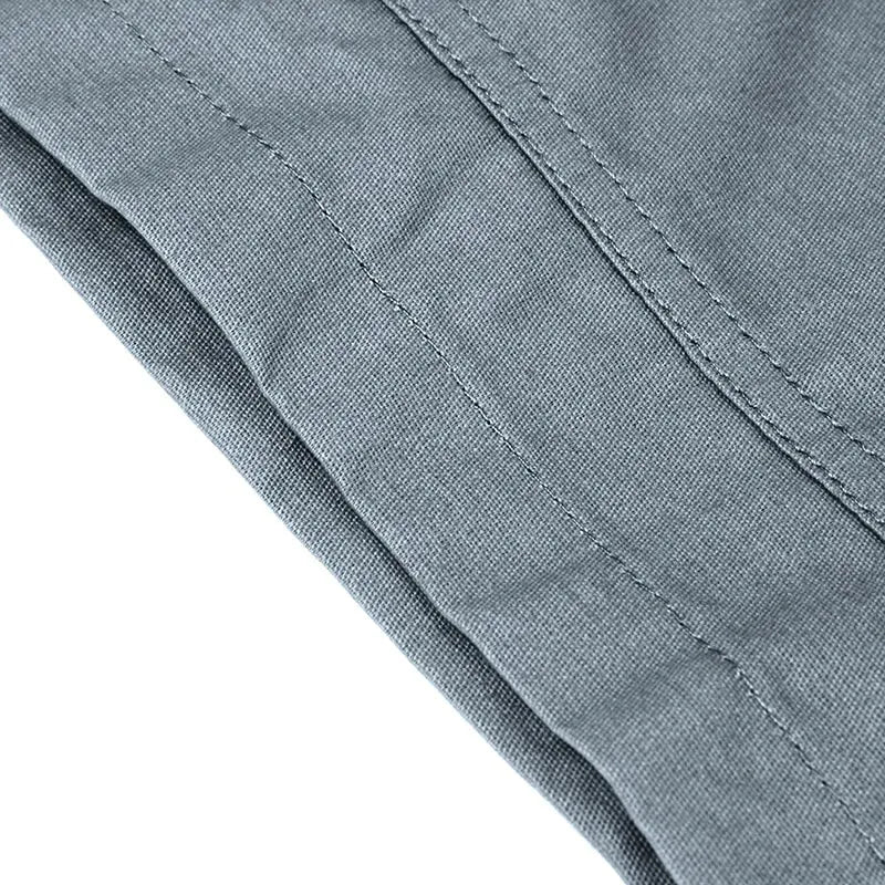 Men's Casual Cargo Shorts with Elastic Waist and Multiple Pockets for Active Summer Wear