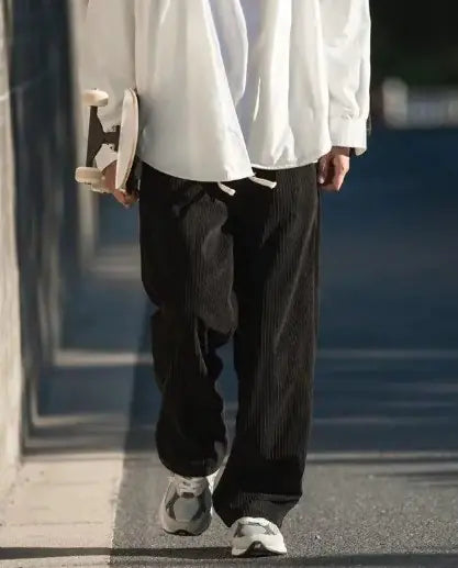 Cozy Cord Comforts: Relaxed Fit Corduroy Pants for Men