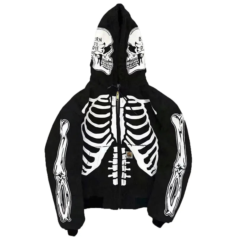 Bold Skull Art Men's Hoodie for Unique Style Expression