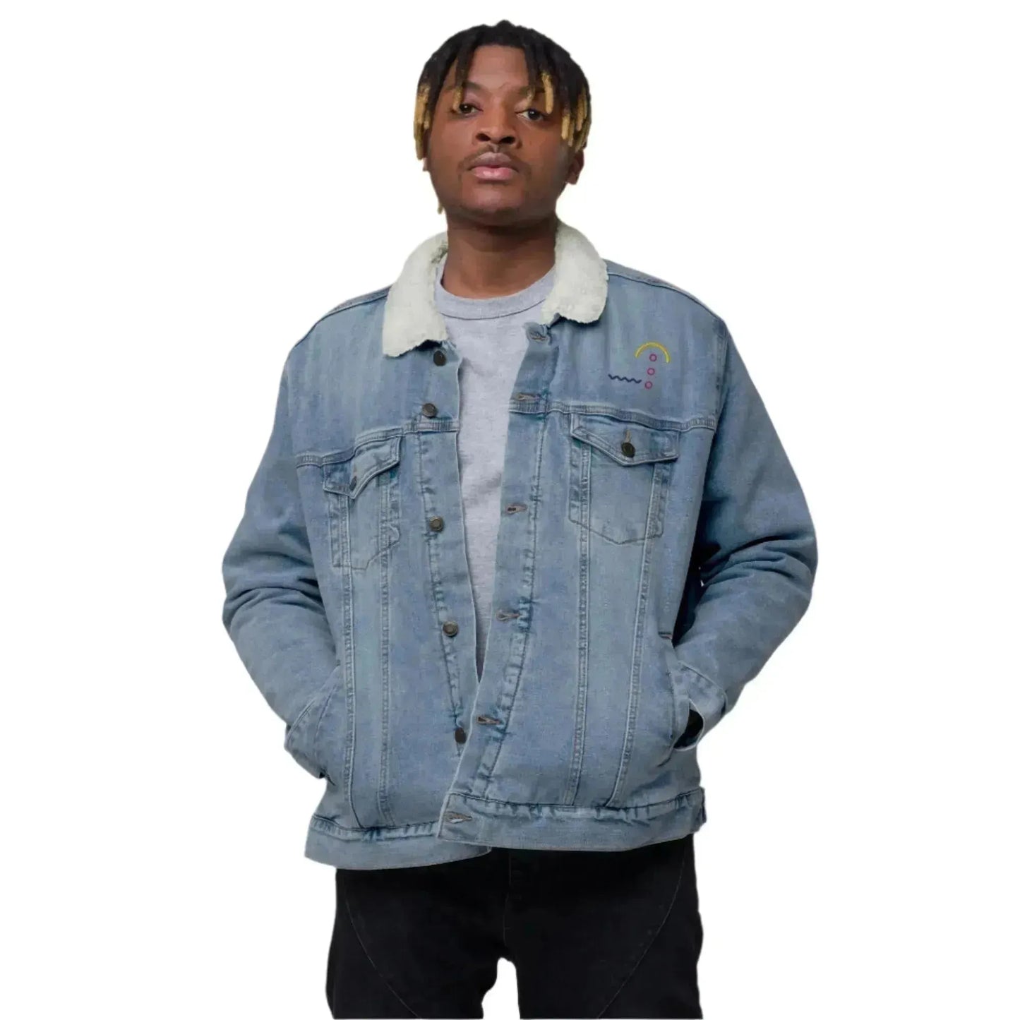 Men's Denim Sherpa Retro Jacket - Pylnam