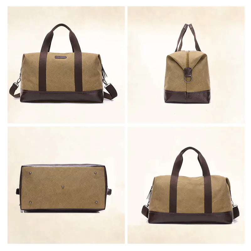 Adventurous Retro Canvas Explorer Bag with Ample Space