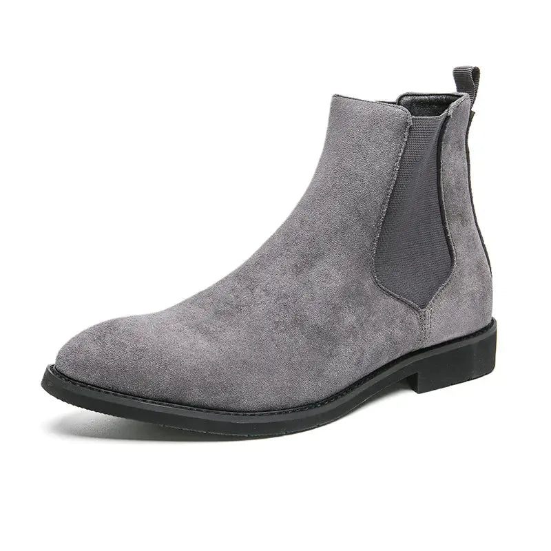 Gentleman’s Choice Plus Size Leather High-Tops for Modern Style