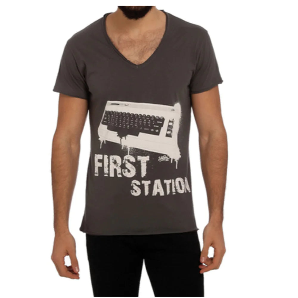 Men's Cotton V-Neck Tee for All-Day Comfort
