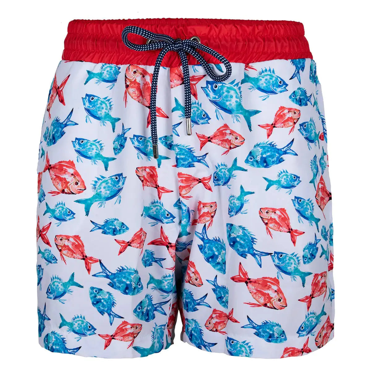 Men's Swim Trunks with Marine Design and Quick-Dry Fabric for Active Water Sports