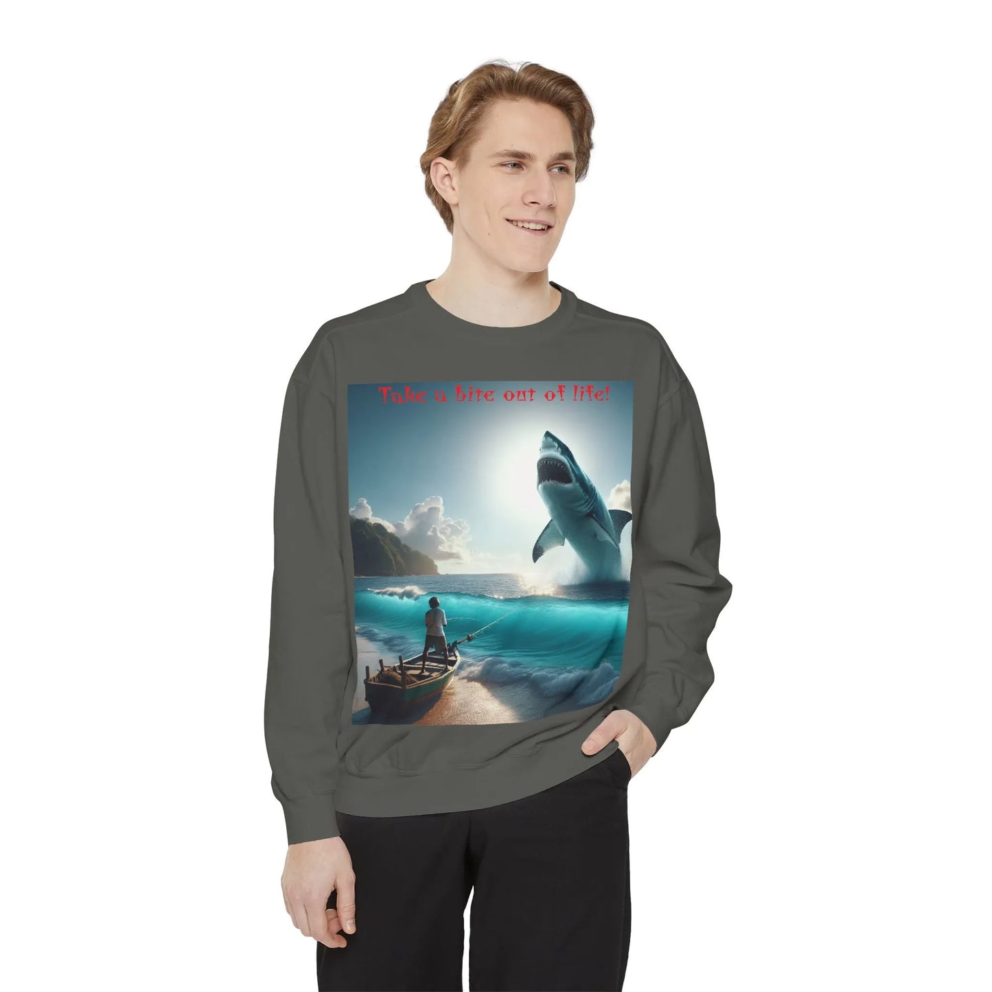 Bite into Adventure: Men's Shark Sweatshirt