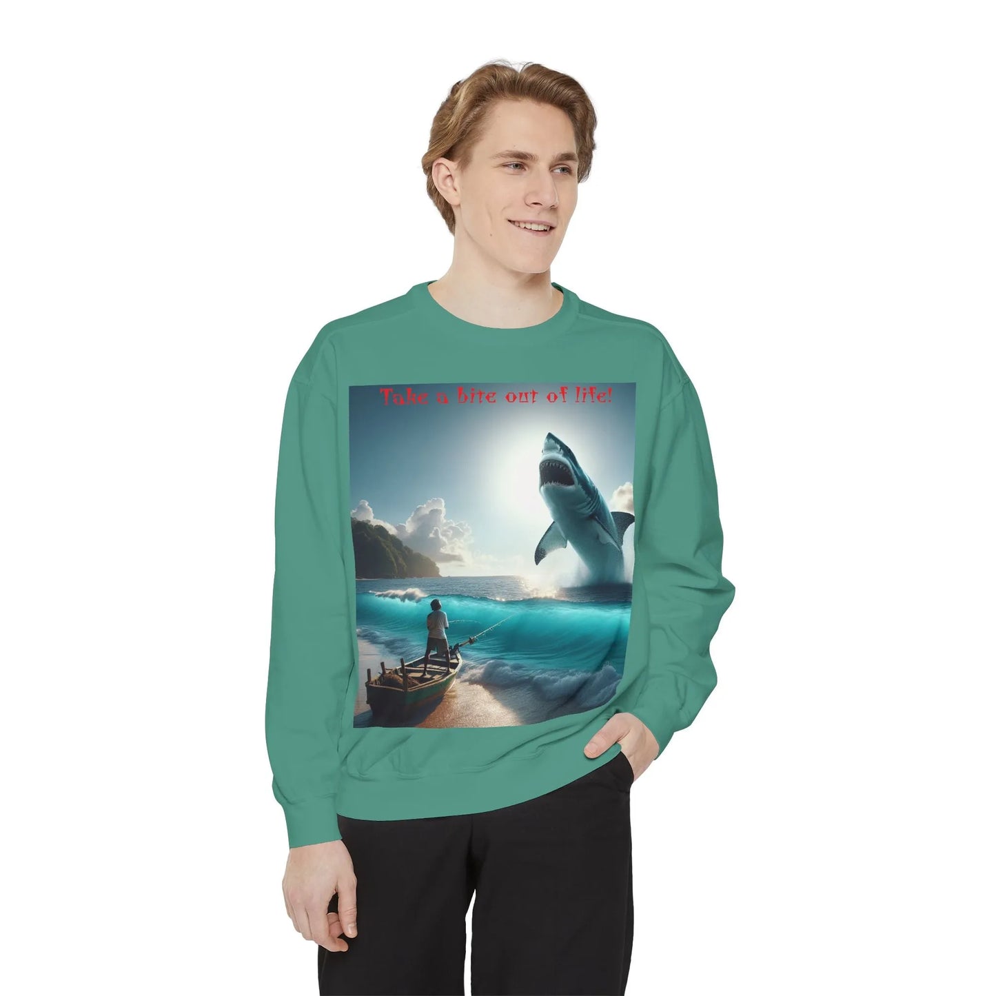 Bite into Adventure: Men's Shark Sweatshirt