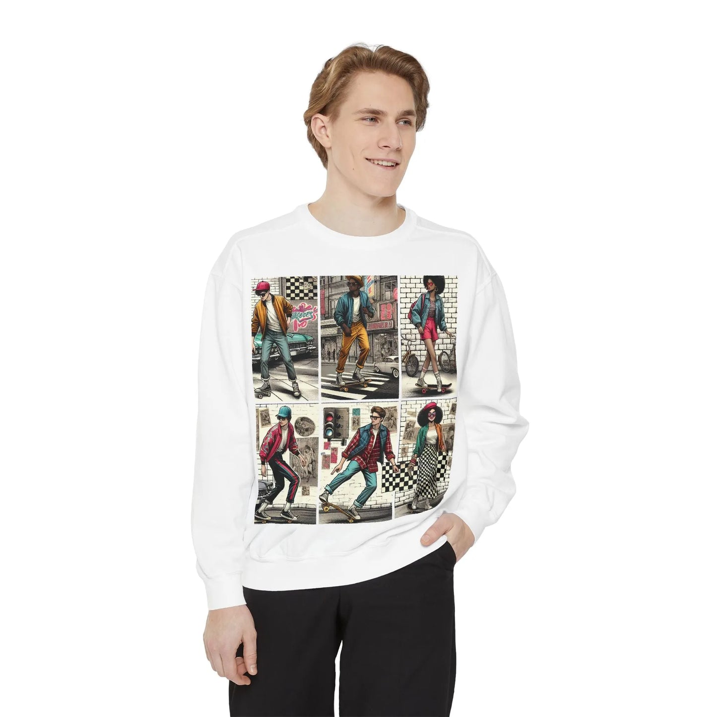 Retro Comfort Sweatshirt for Men - Chic Voyager Collection