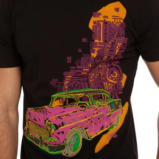 Soft Cotton Auto Graphic Tee for Everyday Comfort