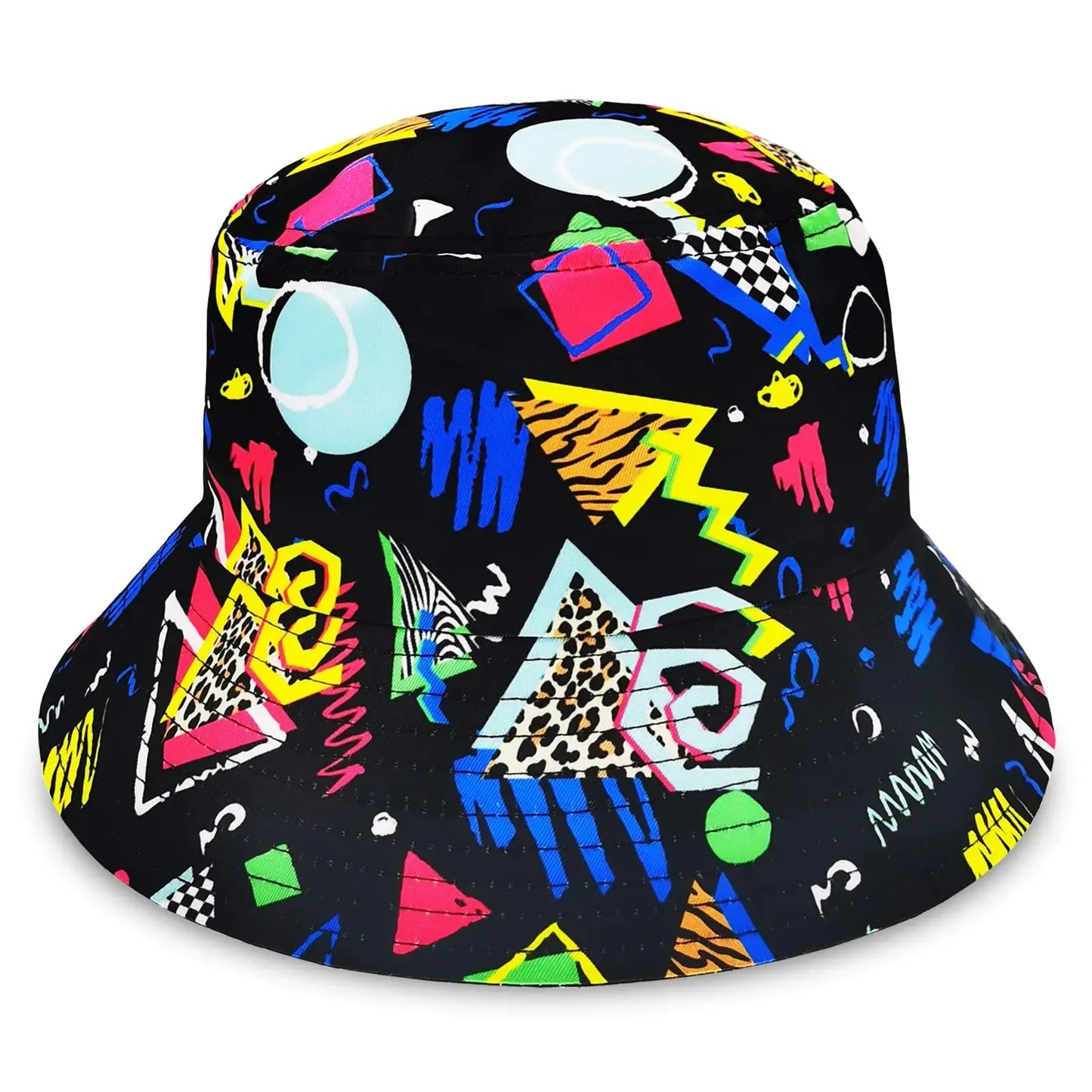 Classic 90s Black Bucket Hat for Hip Hop Style Chic