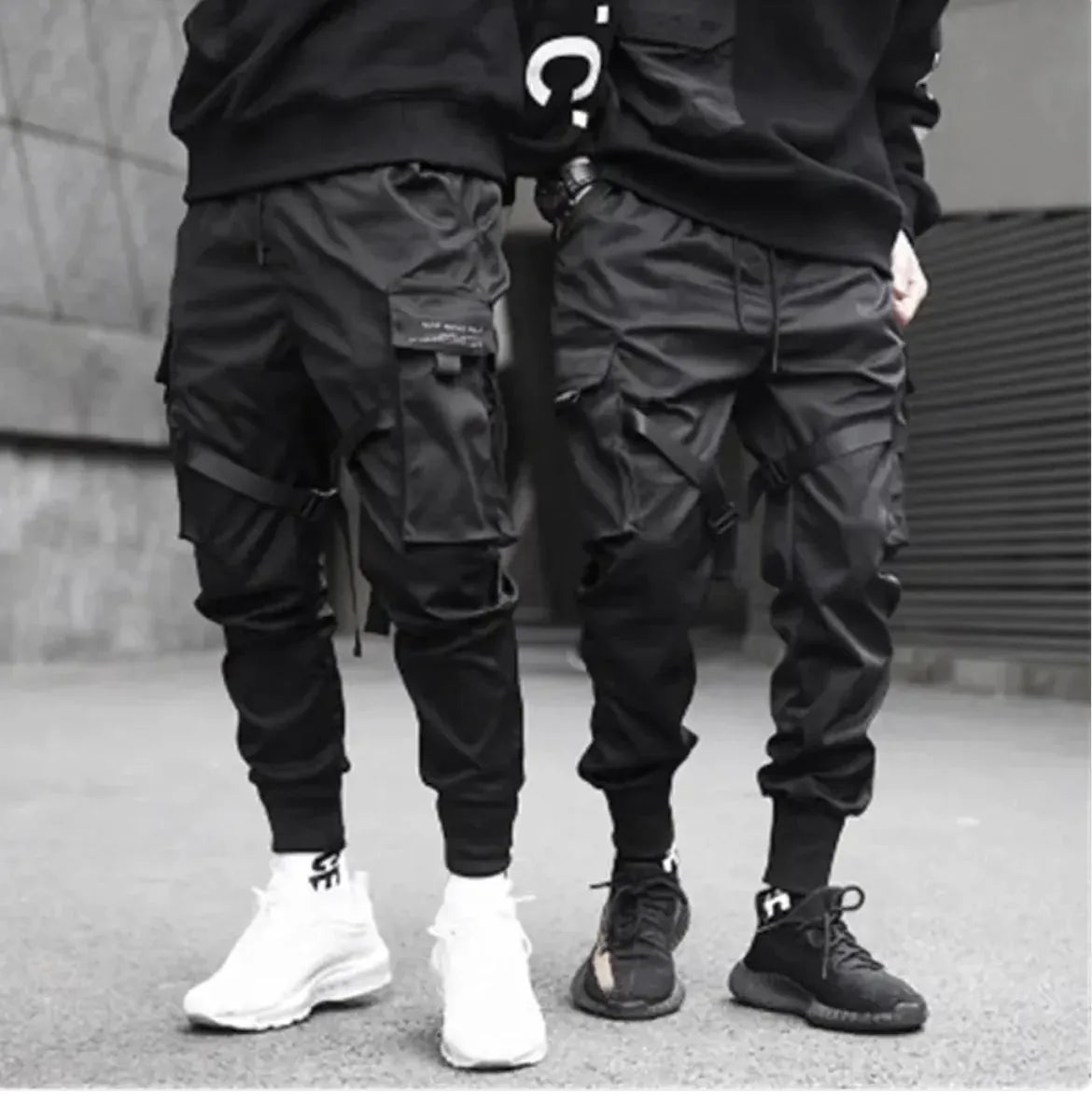 Men's Black Athletic Joggers - Performance Sport Trousers