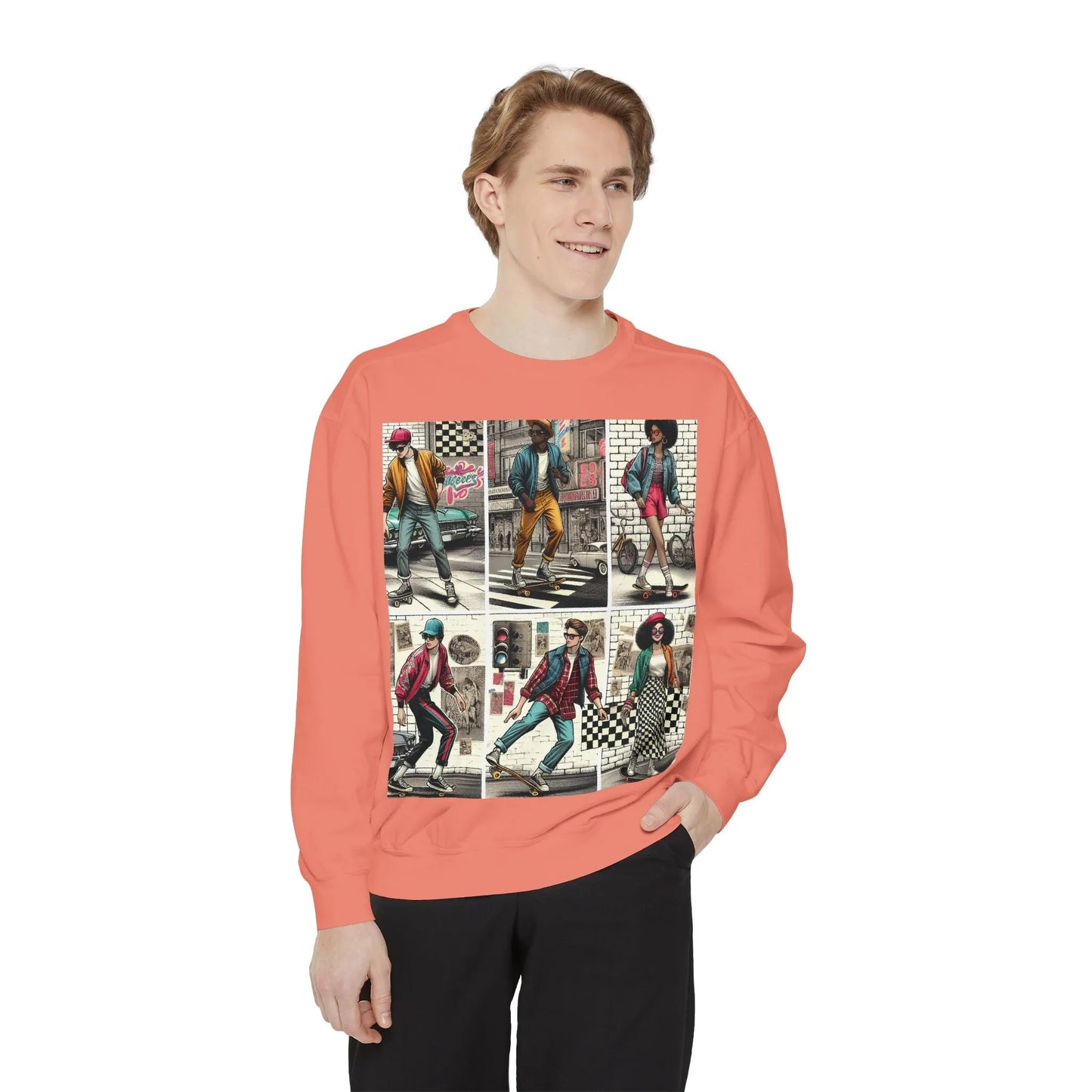 Retro Comfort Sweatshirt for Men - Chic Voyager Collection