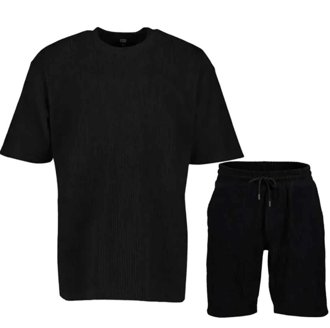 Athletic Striped Comfort Ensemble for Men