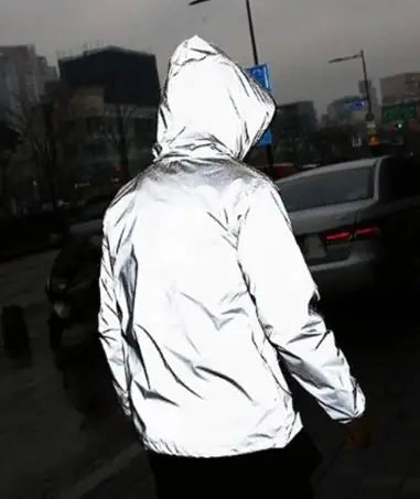Vibrant Glow Sport Men's Jacket - Reflective Style for Safety