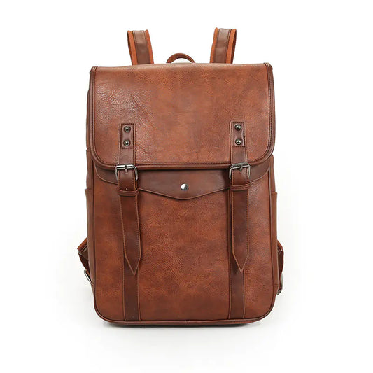 Charming Vintage Style Spacious Men's Backpack for Modern Journeys