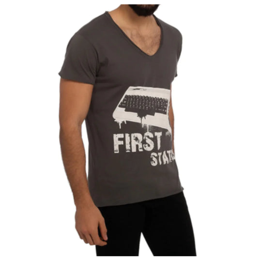 Men's Cotton V-Neck Tee for All-Day Comfort