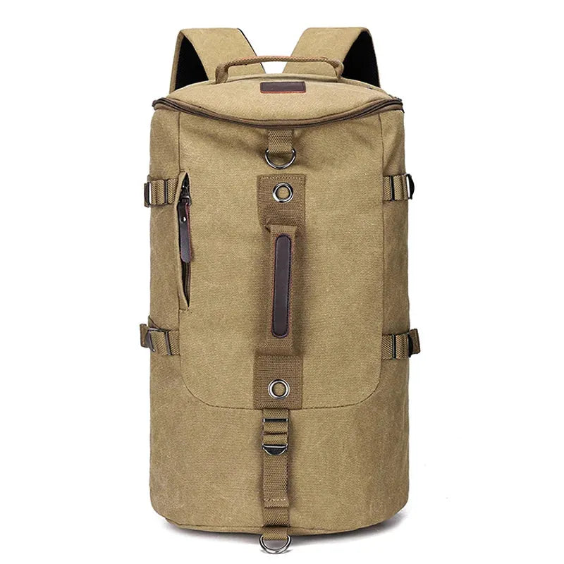 2023 New Large Capacity Rucksack Man Travel Duffle Bag Male Luggage Canvas Bucket Shoulder Bags Men Outdoor Backpack Dropship - Pylnam