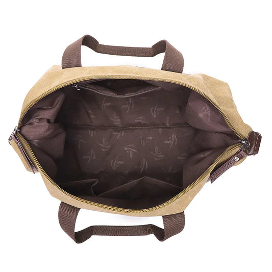 Adventurous Retro Canvas Explorer Bag with Ample Space