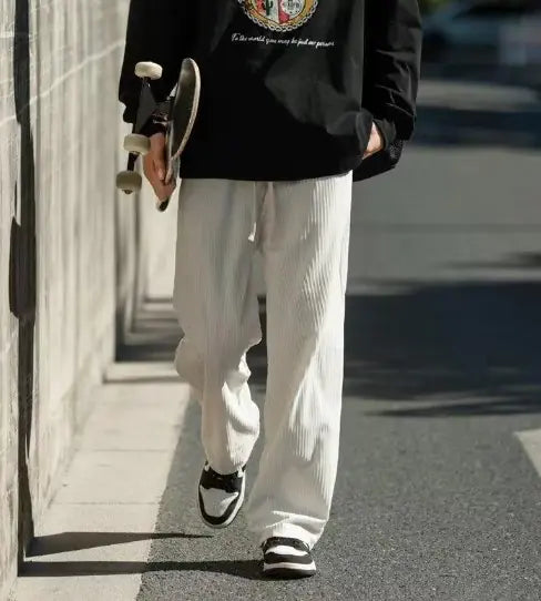 Cozy Cord Comforts: Relaxed Fit Corduroy Pants for Men