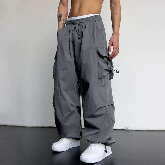 Dynamic Men's Casual Sports Cargo Pants Woven Pocket Comfort