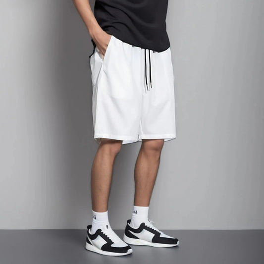 Men's Ice Silk Summer Cargo Shorts for Comfort Leisure
