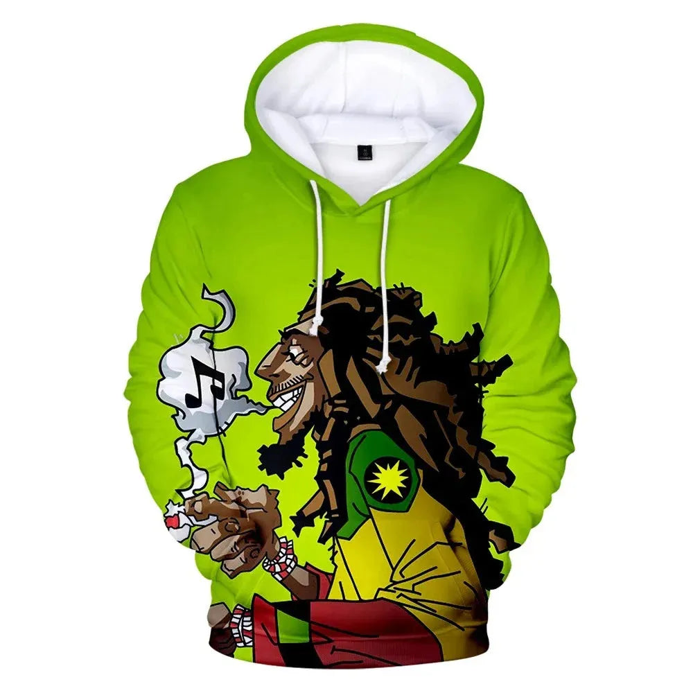 Vibrant Bob Marley Hoodie for Music Lovers