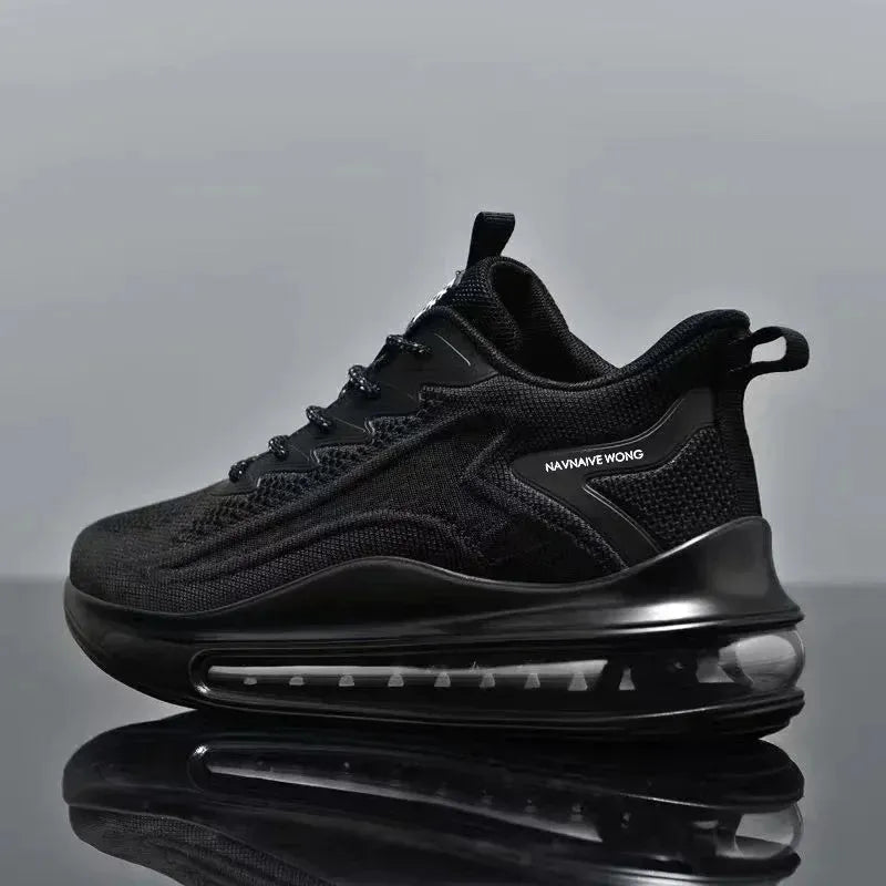 Men's Running Shoes Air Cushion Men's Spring and Autumn New Trendy Breathable Soft Bottom Men's Casual Sneaker - Pylnam