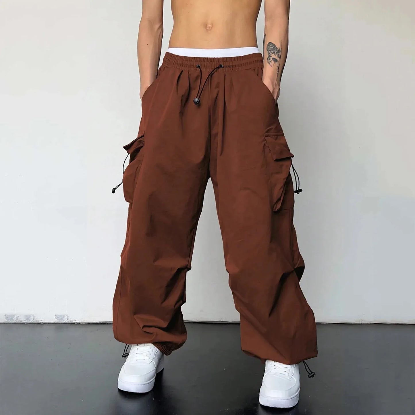 Dynamic Men's Casual Sports Cargo Pants Woven Pocket Comfort