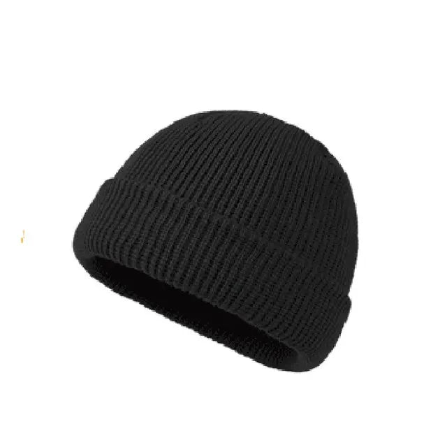 Rimiut Knitted Hat for Men & Women Caps Wool Fashion Simple Warm Skullies Beanies Solid Autumn Winter Beanie Cap Trendy Style - Pylnam