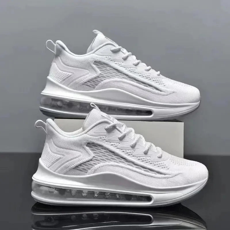 Men's Running Shoes Air Cushion Men's Spring and Autumn New Trendy Breathable Soft Bottom Men's Casual Sneaker - Pylnam