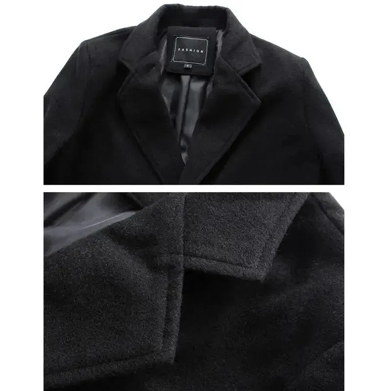 Chic Wool Overcoat for Men - Ultimate Winter Style Statement