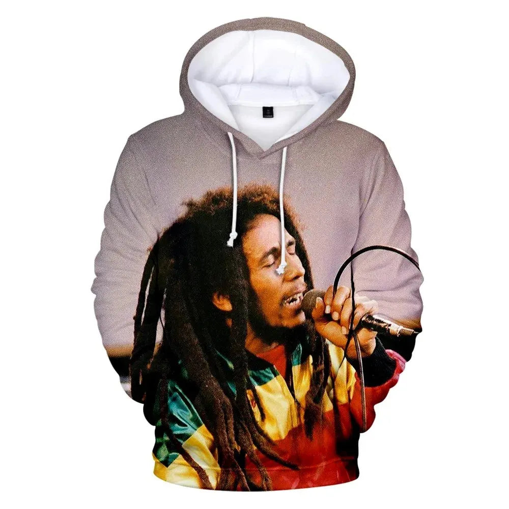 Vibrant Bob Marley Hoodie for Music Lovers