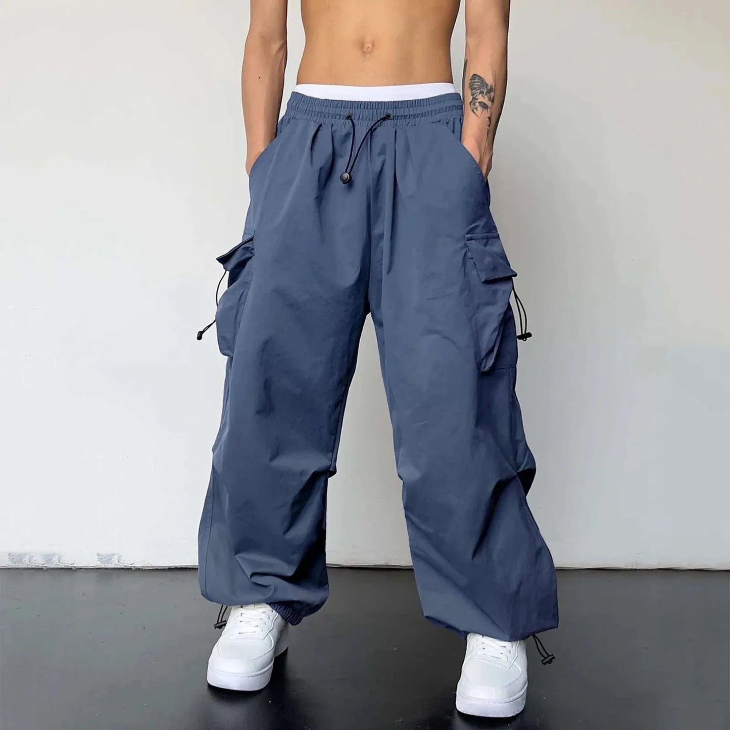 Dynamic Men's Casual Sports Cargo Pants Woven Pocket Comfort