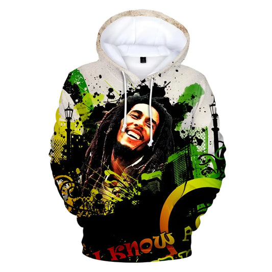 Vibrant Bob Marley Hoodie for Music Lovers