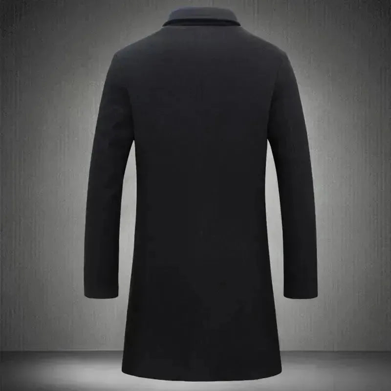 Chic Wool Overcoat for Men - Ultimate Winter Style Statement