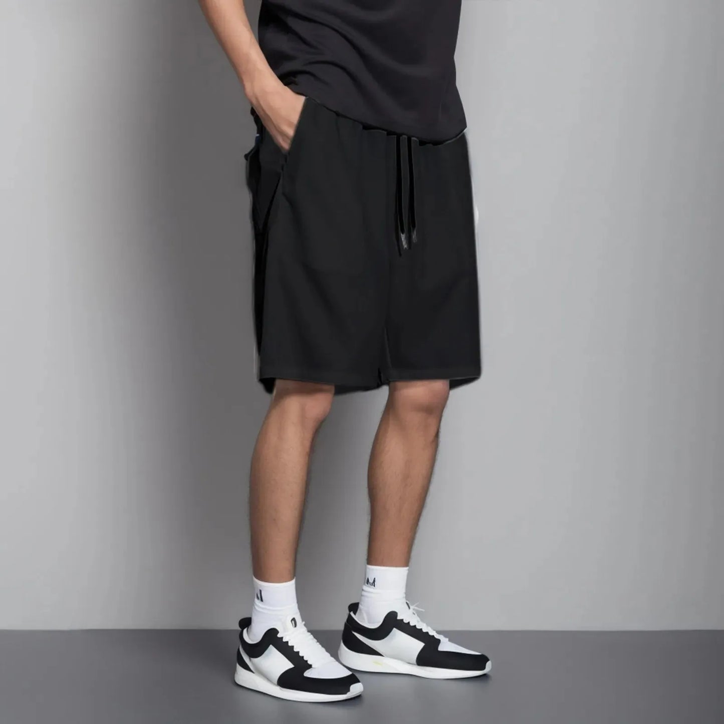 Men's Ice Silk Summer Cargo Shorts for Comfort Leisure