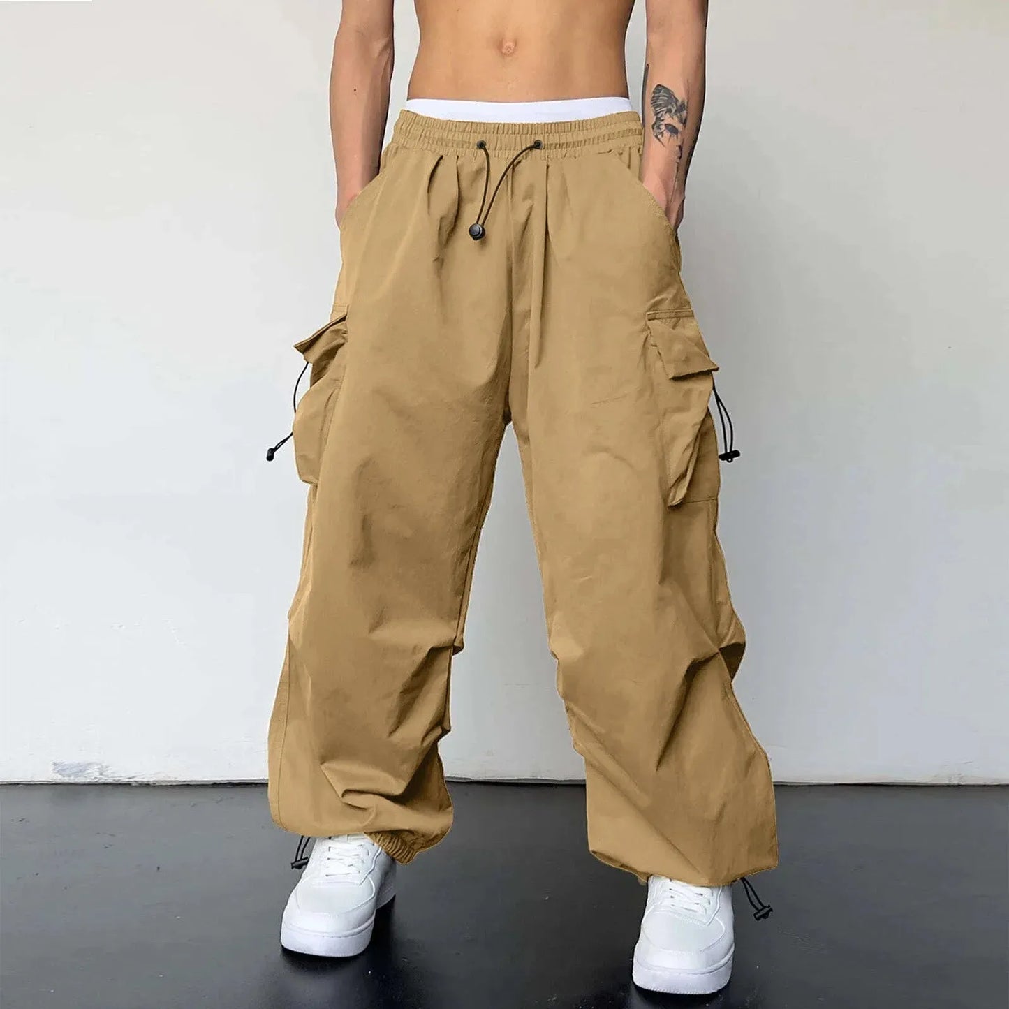 Oversized Carga Parachute Pants