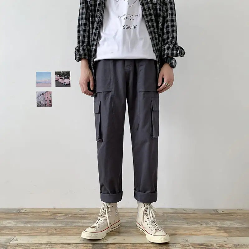 Chic Men's Stylish Slouch Trousers for Trendy Comfort