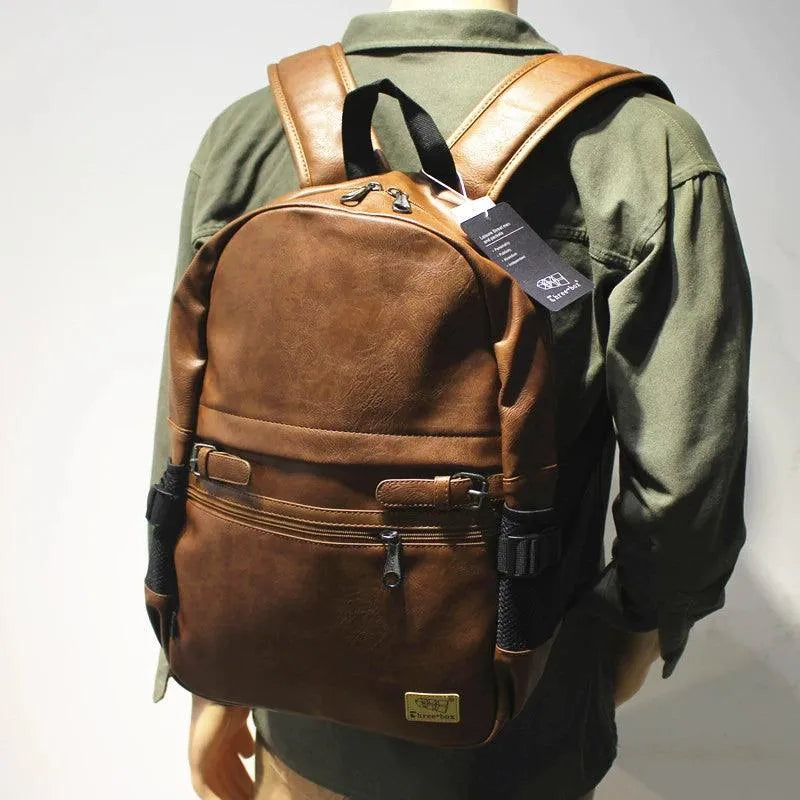 Adventurer's Premium Leather Backpack - Pylnam