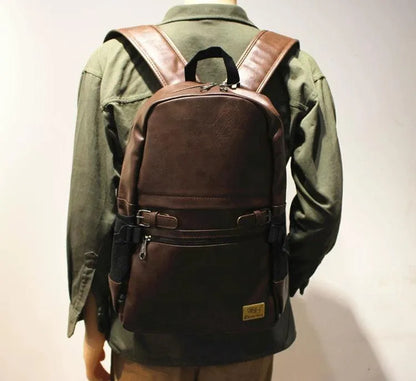 Adventurer's Premium Leather Backpack - Pylnam