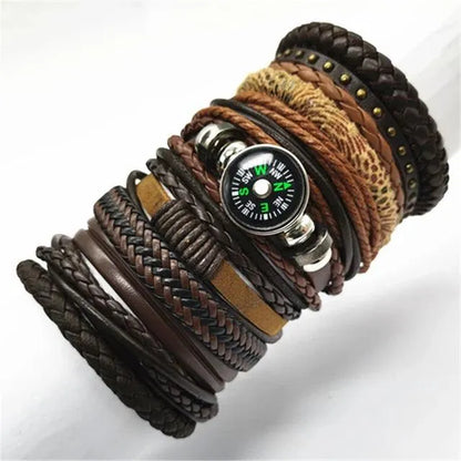 Artisan Crafted 10-Piece Woven Bracelet Collection - Pylnam