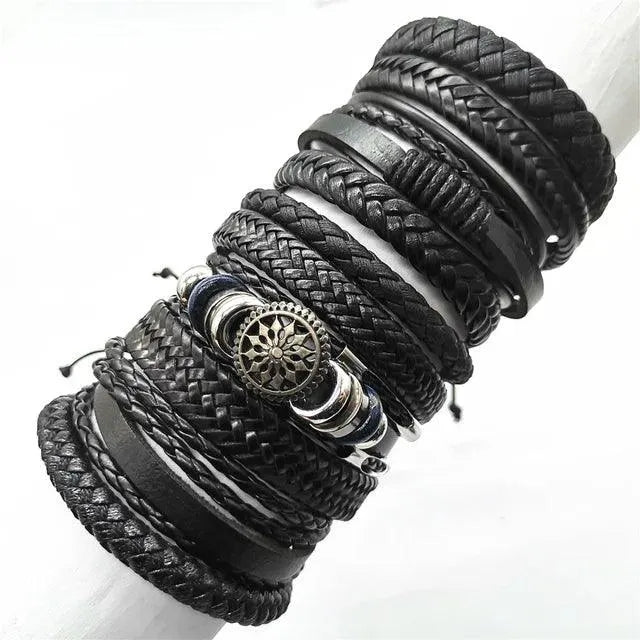 Artisan Crafted 10-Piece Woven Bracelet Collection - Pylnam