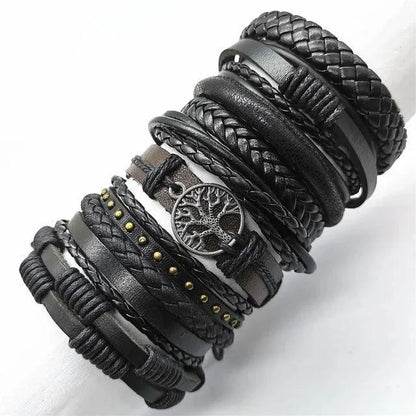 Artisan Crafted 10-Piece Woven Bracelet Collection - Pylnam